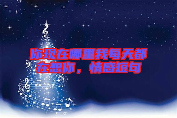 你現(xiàn)在哪里我每天都在想你，情感短句