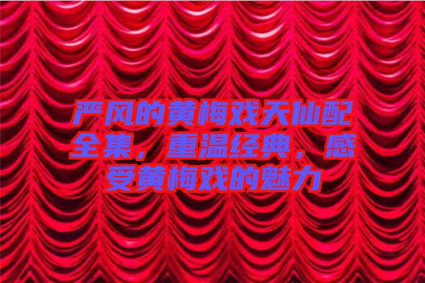 嚴(yán)風(fēng)的黃梅戲天仙配全集，重溫經(jīng)典，感受黃梅戲的魅力