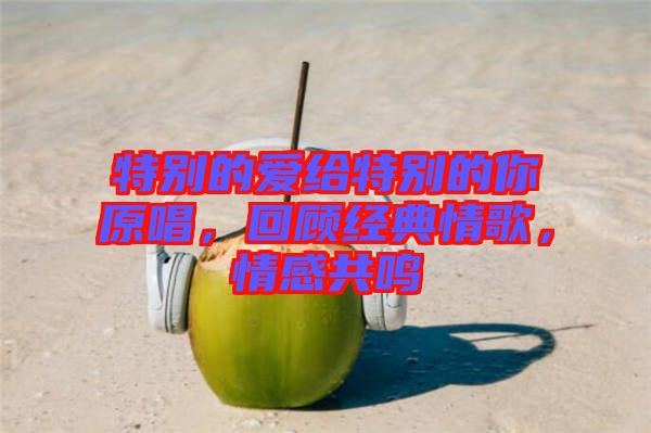 特別的愛給特別的你原唱，回顧經(jīng)典情歌，情感共鳴