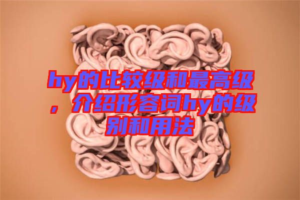 hy的比較級(jí)和最高級(jí)，介紹形容詞hy的級(jí)別和用法