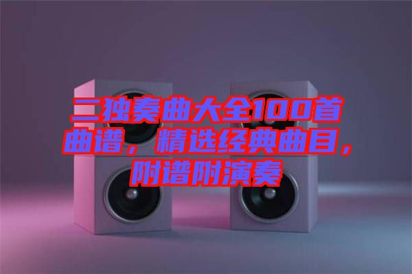 二獨(dú)奏曲大全100首曲譜，精選經(jīng)典曲目，附譜附演奏