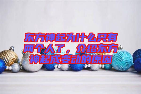 東方神起為什么只有兩個人了，介紹東方神起成變動的原因