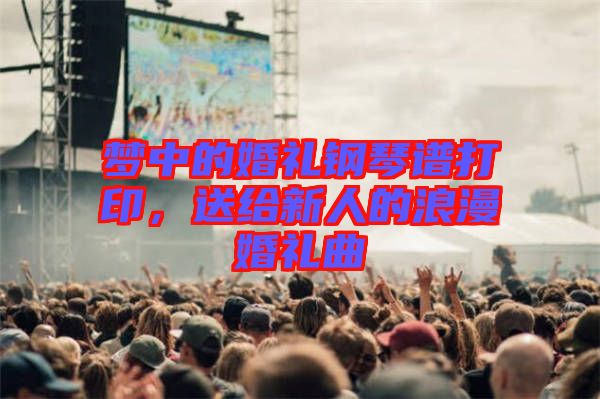 夢中的婚禮鋼琴譜打印，送給新人的浪漫婚禮曲