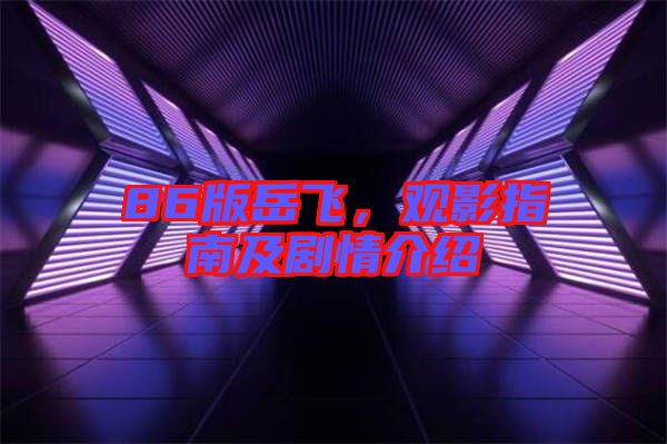 86版岳飛，觀影指南及劇情介紹