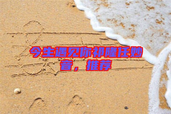 今生遇見(jiàn)你祁隆任妙音，推薦