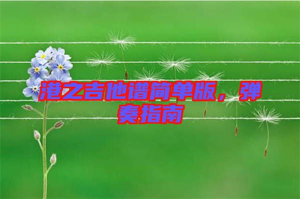 港之吉他譜簡單版，彈奏指南