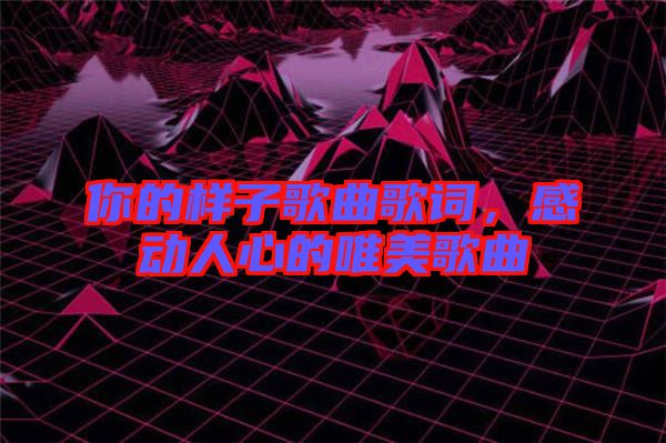 你的樣子歌曲歌詞，感動人心的唯美歌曲