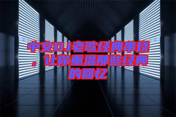 中文DJ老歌經(jīng)典串燒，讓你重溫那些經(jīng)典的回憶