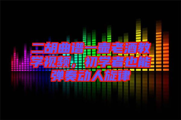 二胡曲譜一壺老酒教學(xué)視頻，初學(xué)者也能彈奏動(dòng)人旋律