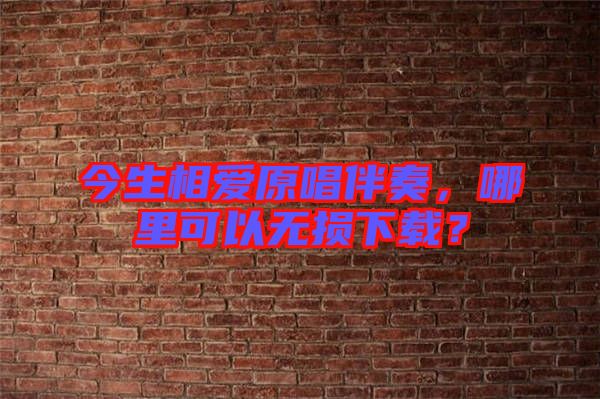 今生相愛(ài)原唱伴奏，哪里可以無(wú)損下載？