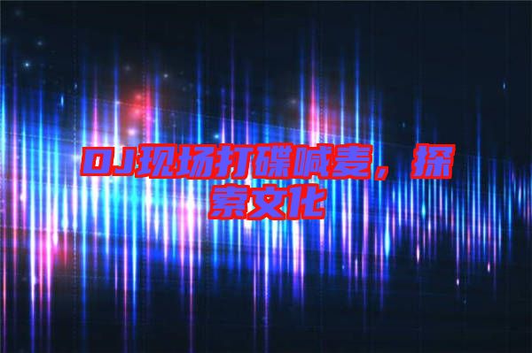 DJ現(xiàn)場打碟喊麥，探索文化
