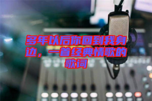 多年以后你回到我身邊，一首經(jīng)典情歌的歌詞
