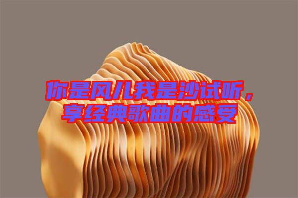 你是風(fēng)兒我是沙試聽，享經(jīng)典歌曲的感受