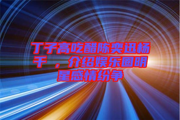 丁子高吃醋陳奕迅楊千嬅，介紹娛樂圈明星感情紛爭