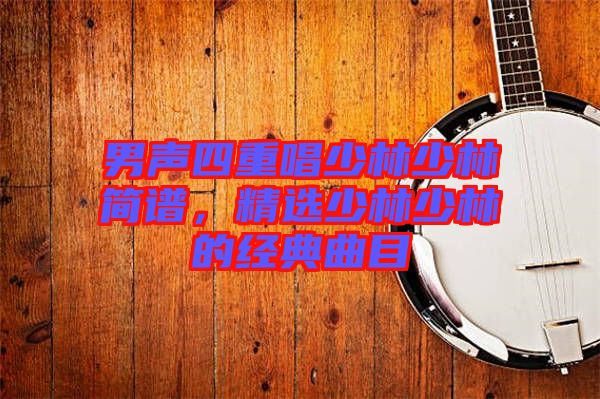 男聲四重唱少林少林簡譜，精選少林少林的經(jīng)典曲目