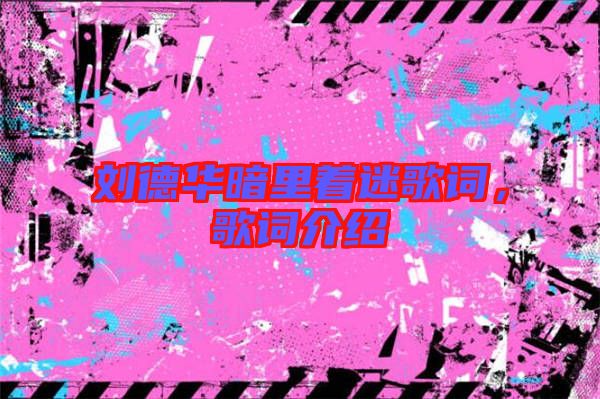 劉德華暗里著迷歌詞，歌詞介紹