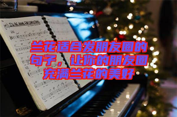 蘭花適合發(fā)朋友圈的句子，讓你的朋友圈充滿蘭花的美好