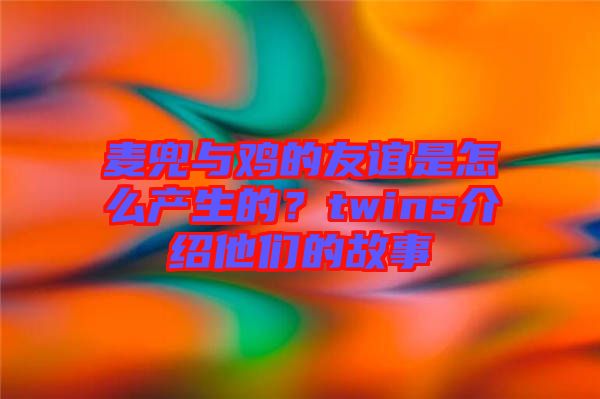 麥兜與雞的友誼是怎么產(chǎn)生的？twins介紹他們的故事