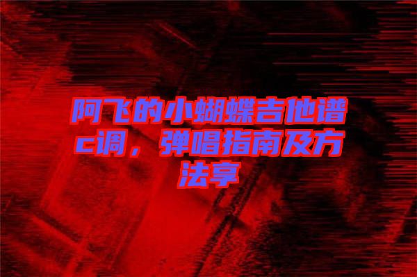 阿飛的小蝴蝶吉他譜c調(diào)，彈唱指南及方法享