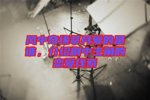 風中奇緣莘月愛的是誰，介紹劇中主角的戀愛線索