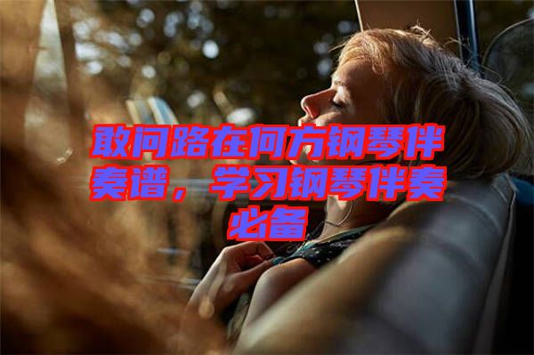 敢問路在何方鋼琴伴奏譜，學習鋼琴伴奏必備