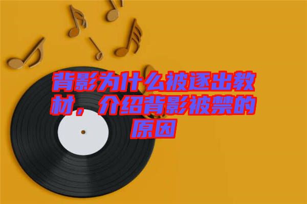 背影為什么被逐出教材，介紹背影被禁的原因