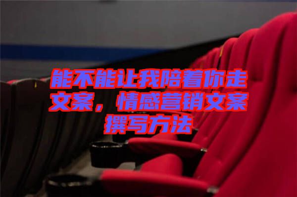 能不能讓我陪著你走文案，情感營(yíng)銷文案撰寫方法