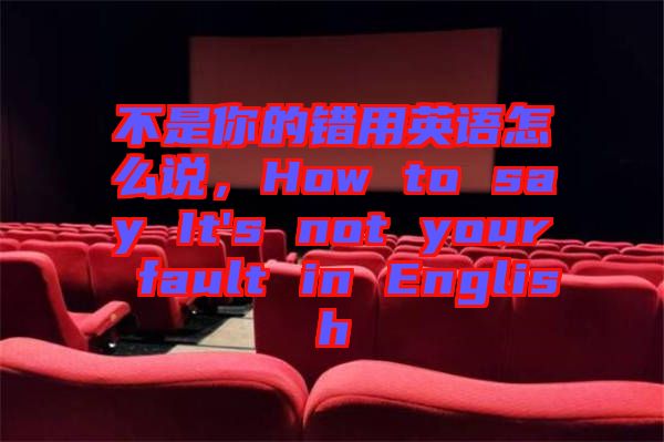 不是你的錯(cuò)用英語(yǔ)怎么說(shuō)，How to say It's not your fault in English