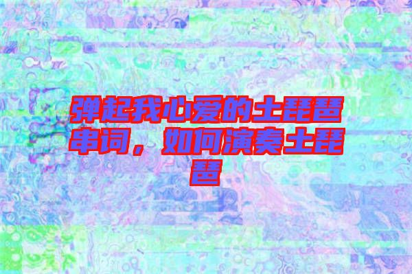 彈起我心愛的土琵琶串詞，如何演奏土琵琶