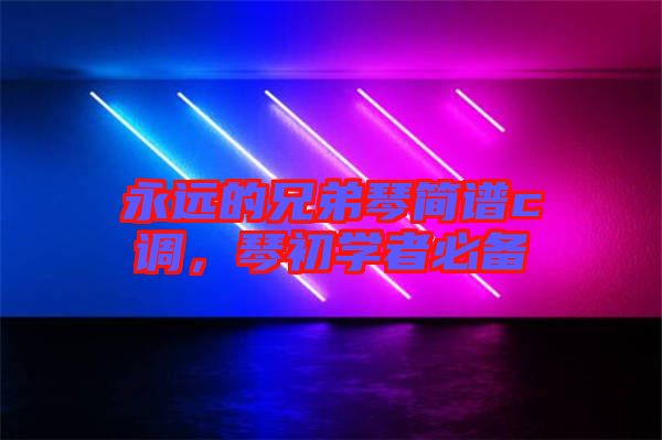永遠的兄弟琴簡譜c調(diào)，琴初學者必備