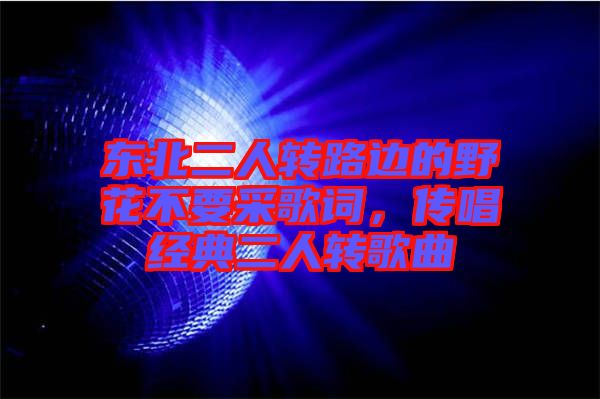 東北二人轉(zhuǎn)路邊的野花不要采歌詞，傳唱經(jīng)典二人轉(zhuǎn)歌曲