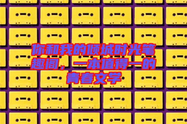 你和我的傾城時(shí)光筆趣閣，一本值得一的青春文學(xué)