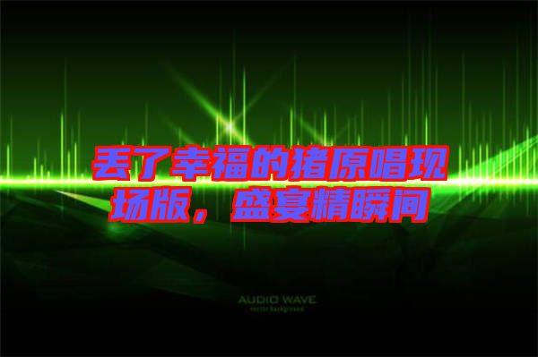 丟了幸福的豬原唱現(xiàn)場版，盛宴精瞬間