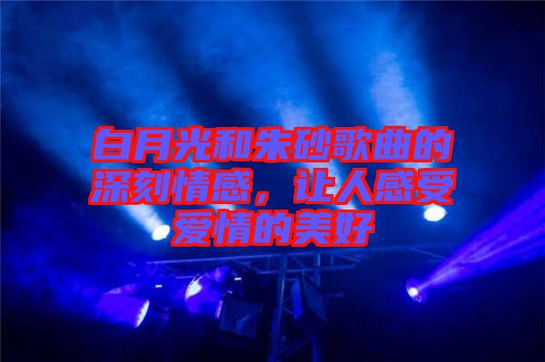 白月光和朱砂歌曲的深刻情感，讓人感受愛情的美好