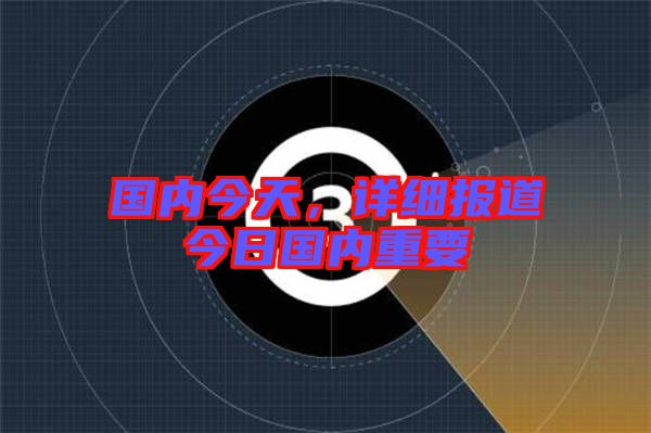 國內(nèi)今天，詳細(xì)報(bào)道今日國內(nèi)重要