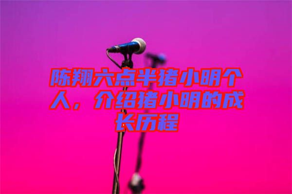 陳翔六點(diǎn)半豬小明個(gè)人，介紹豬小明的成長(zhǎng)歷程