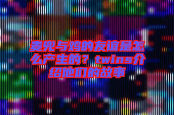 麥兜與雞的友誼是怎么產(chǎn)生的？twins介紹他們的故事