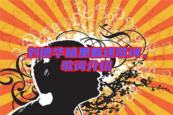 劉德華暗里著迷歌詞，歌詞介紹