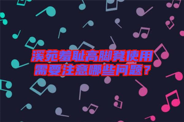 溪苑羞恥高腳凳使用需要注意哪些問(wèn)題？