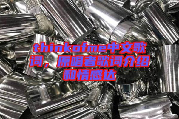 thinkofme中文歌詞，原唱者歌詞介紹和情感達