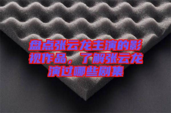 盤點(diǎn)張?jiān)讫堉餮莸挠耙曌髌?，了解張?jiān)讫堁葸^哪些劇集