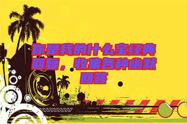 你是我的什么寶經(jīng)典回復，收集各種幽默回答