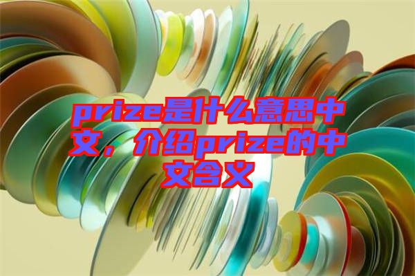 prize是什么意思中文，介紹prize的中文含義