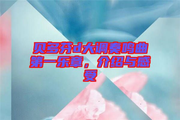 貝多芬d大調(diào)奏鳴曲第一樂章，介紹與感受