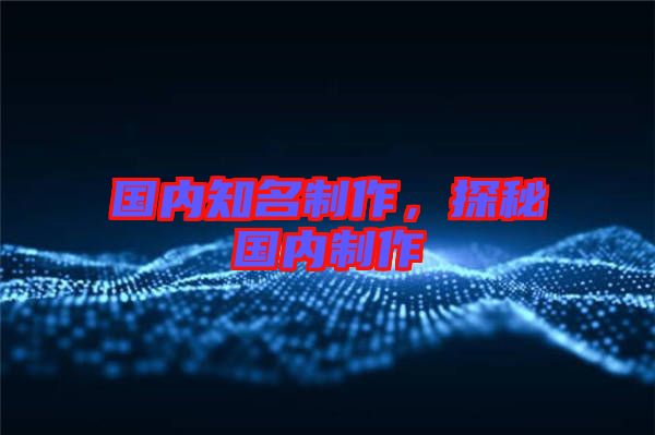 國內(nèi)知名制作，探秘國內(nèi)制作