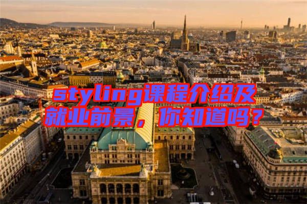 styling課程介紹及就業(yè)前景，你知道嗎？