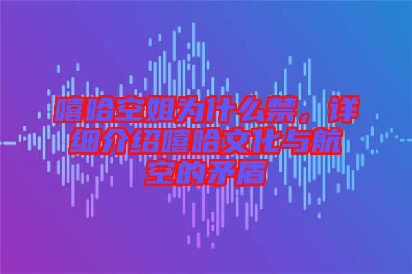 嘻哈空姐為什么禁，詳細(xì)介紹嘻哈文化與航空的矛盾