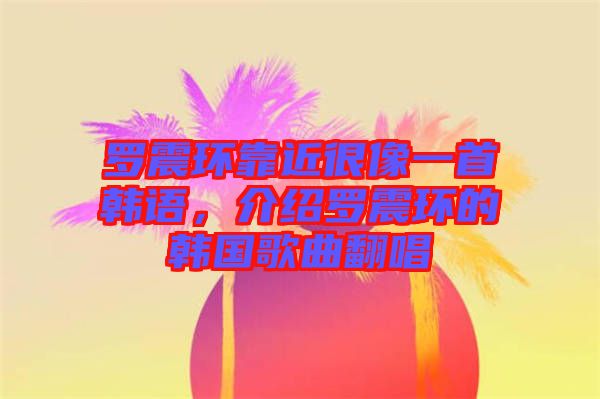 羅震環(huán)靠近很像一首韓語，介紹羅震環(huán)的韓國歌曲翻唱
