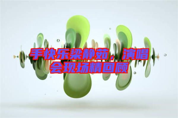 手快樂梁靜茹，演唱會現(xiàn)場精回顧