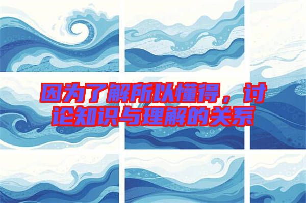 因為了解所以懂得，討論知識與理解的關(guān)系